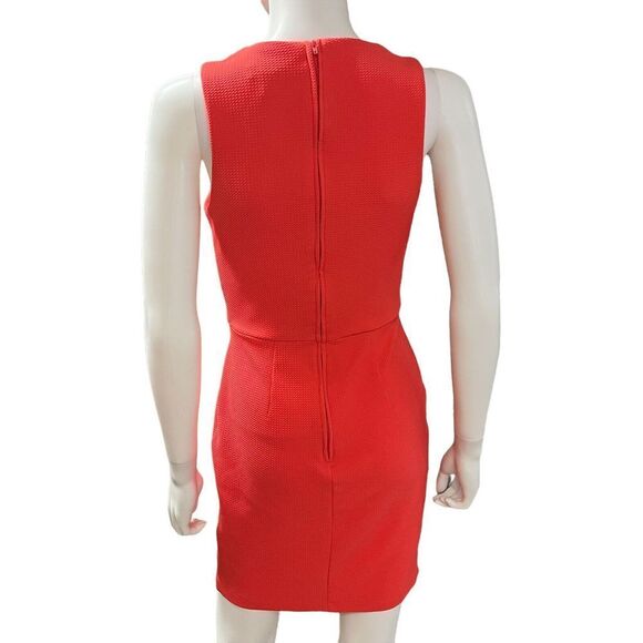 BISOU BISOU Michelle Bohbot‎ Bodycon Short Dress Salmon Womens Size 4 (L10273) - Picture 5 of 9